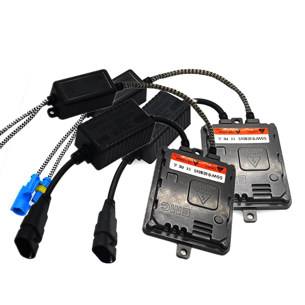 55 Вт hid xenon kit canbus балласт EMC fast strat AC подходит для HID ксеноновая лампа H1 H3 H7 H11 9005 9006 9012