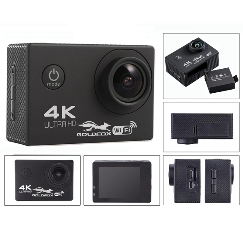 F60 F60R 4K Wi Fi Спортивная Экшн камера Камера 16MP 170D Широкий Ангел для подводной съемки