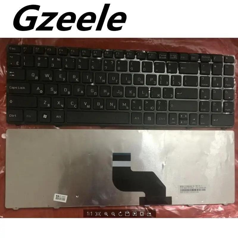 Русская клавиатура GZEELE для MSI CX640 CR640 CR643 CX640DX A6400 RU черная ноутбука V128862AS1 |