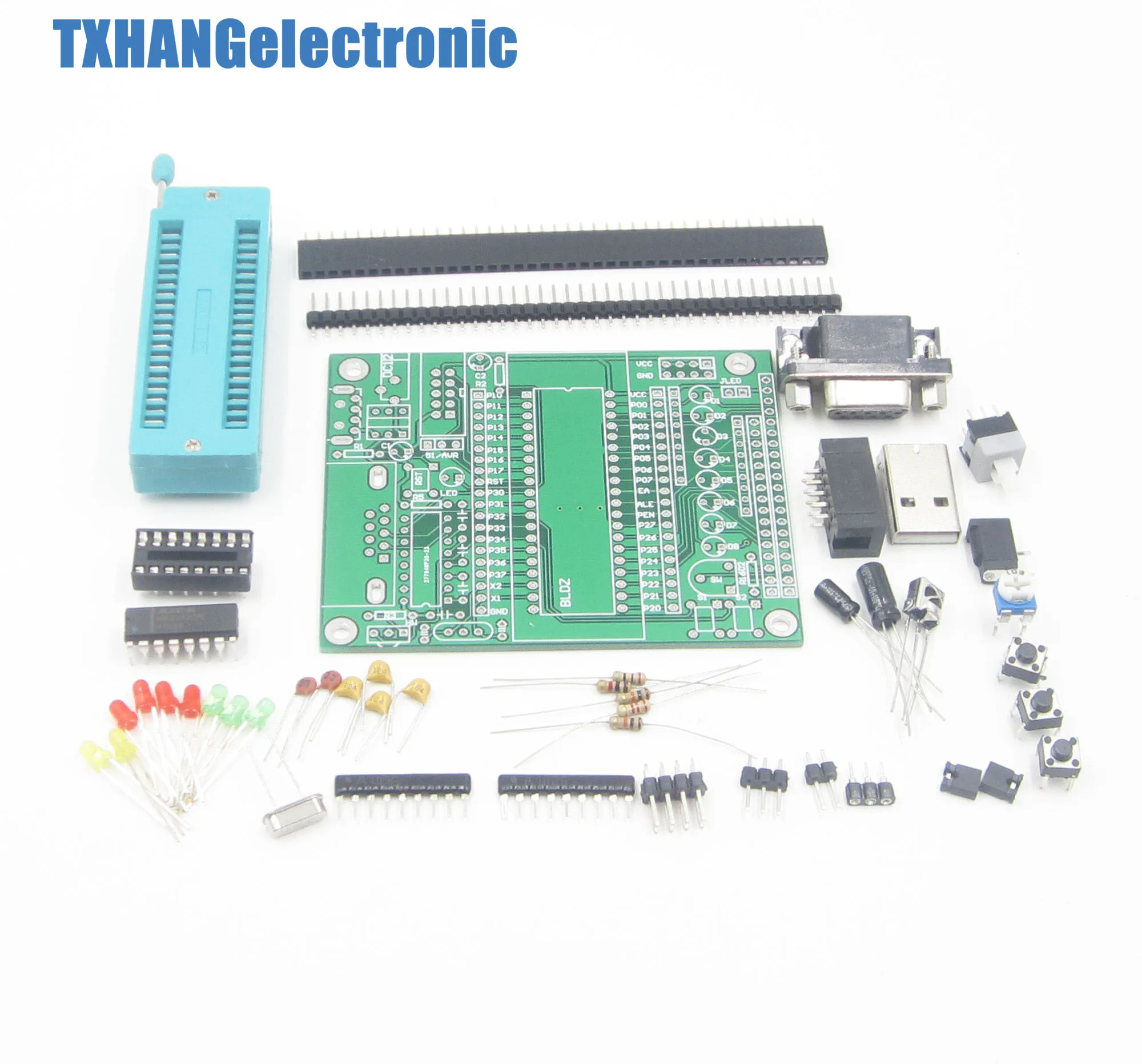 C51 AVR MCU макетная доска DIY обучающая набор деталей и компонентов|development board|kit diydiy kit |