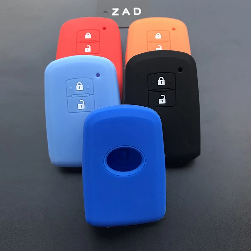 Силиконовый чехол для автомобильного ключа ZAD сумка набор Toyota Camry RAV4 Avalon auris 2