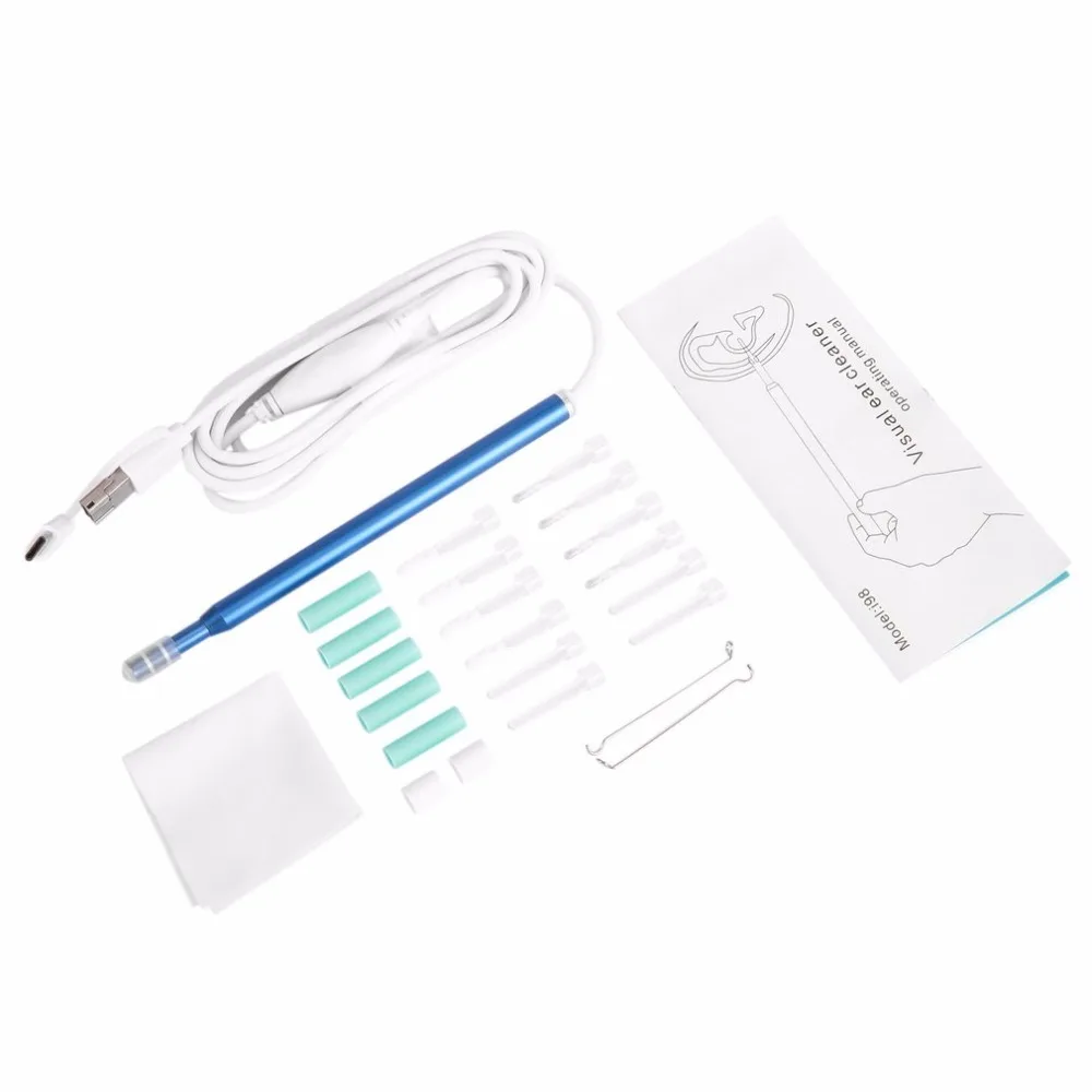 3 in 1 Ear Cleaning Endoscope High Definition Visual Earpick With Mini Camera Health Care USB Tool Medical Endoscopes | Красота и