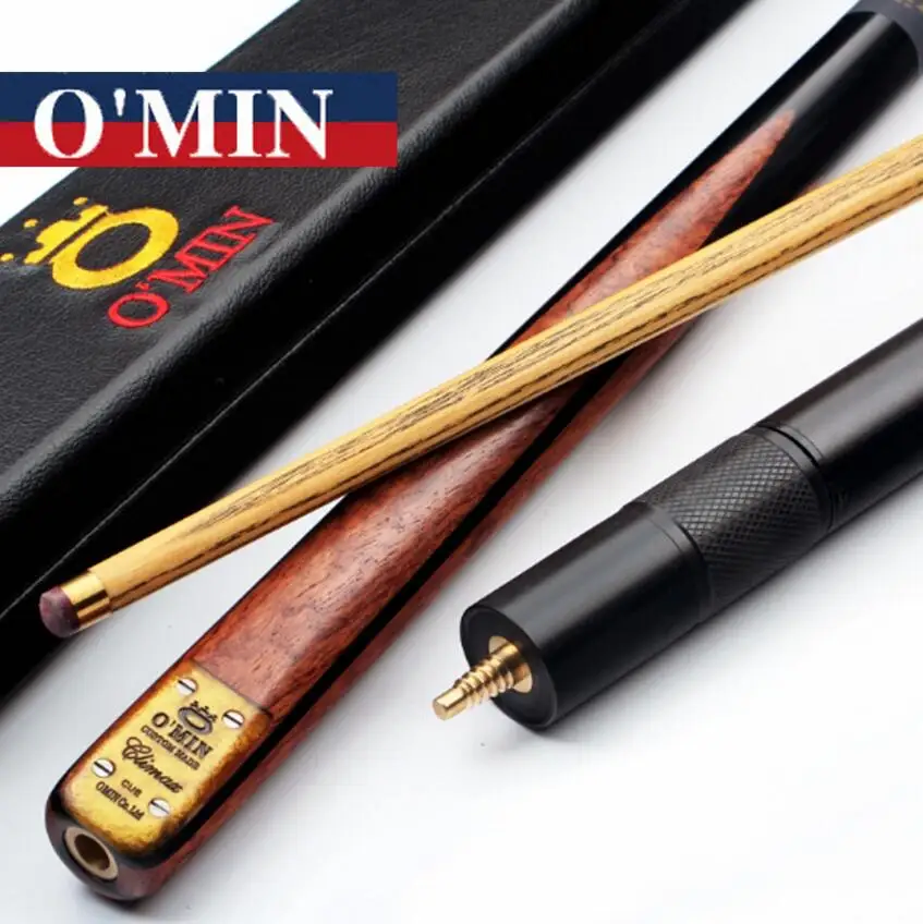 comprar Omin Min 3/4 Articulado Snooker Cues Varas Modelo Climax Com 3 4 Snooker Cue Caso Conjunto 9.8mm Ponta Profissional Kit De Bilhar Vara China