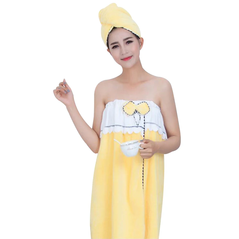 Сексуальное женское Коралловое бархатное банное полотенце шапочка для волос