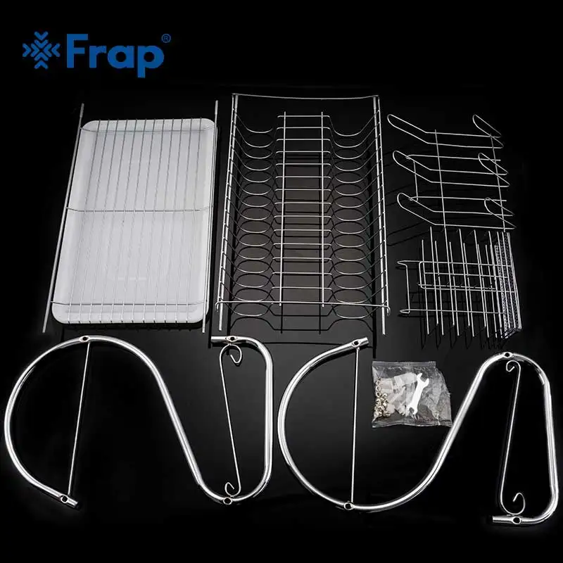 Frap Kitchen Organizer 2 layers Storage Racks for Bowl Plate Dish Cup Holders Drainer Integrated Tool | Дом и сад