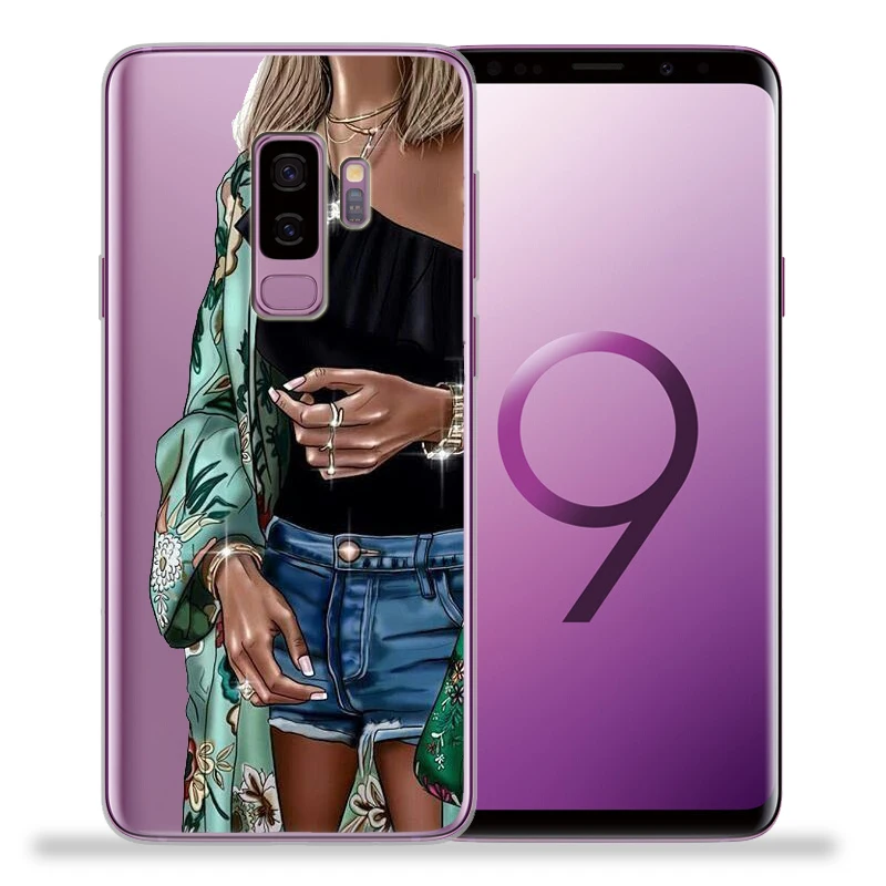 Модный женский чехол для samsung Galaxy S9 для samsung S8 S10 Plus S7 S6 Edge S10 Lite Note 8 9 Мягкий защитный чехол Etui