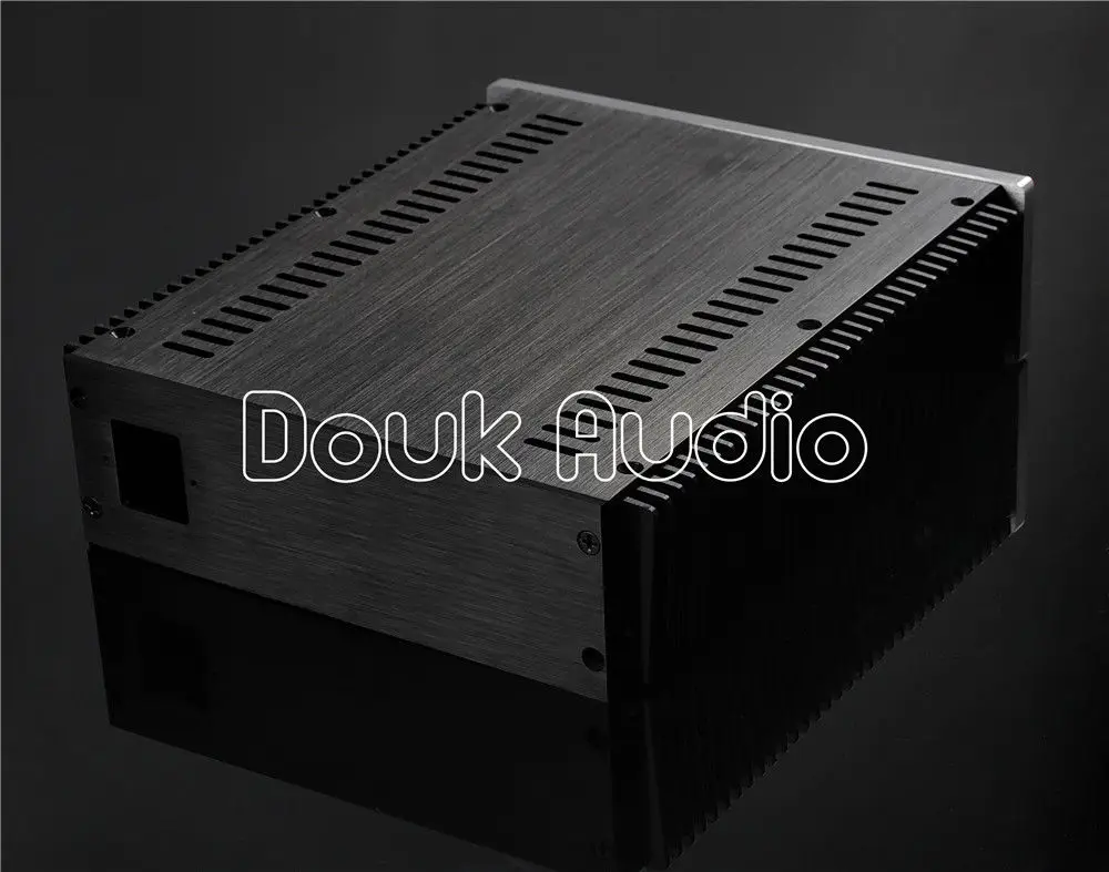 Douk аудио тепловыделение алюминиевое шасси усилитель мощности Чехол DIY Box_W226.5* H70* D271mm