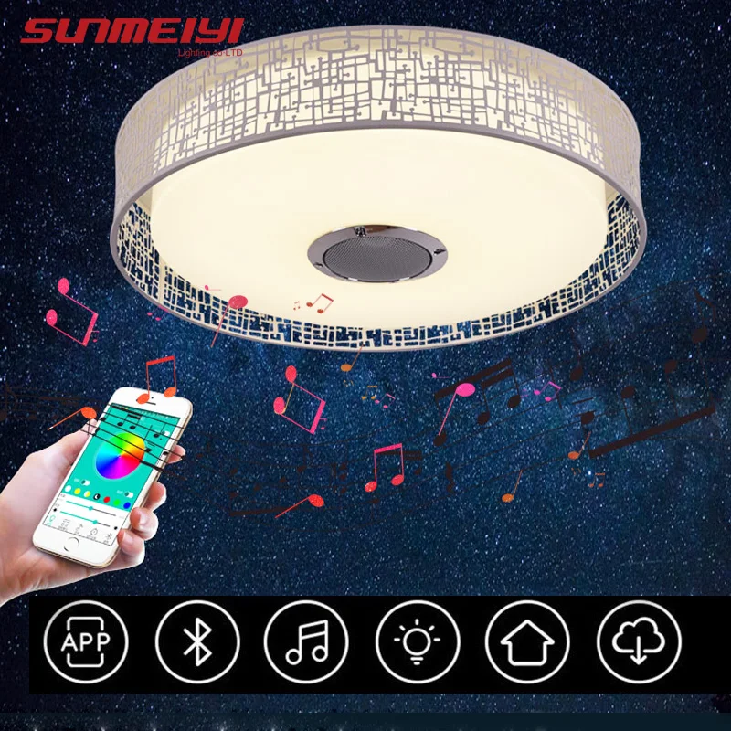 RGB светодиодный потолочный светильник с регулируемой яркостью современный