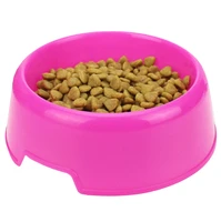 1pc safety solid color multi purpose plastic cat dog bowls feeding water food puppy feeder cat dog bowls pet feeding supplies