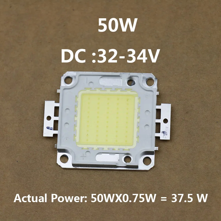 Светодиодный чип 50 Вт + Тепловая смесь Чистый медный стент заливающий светильник