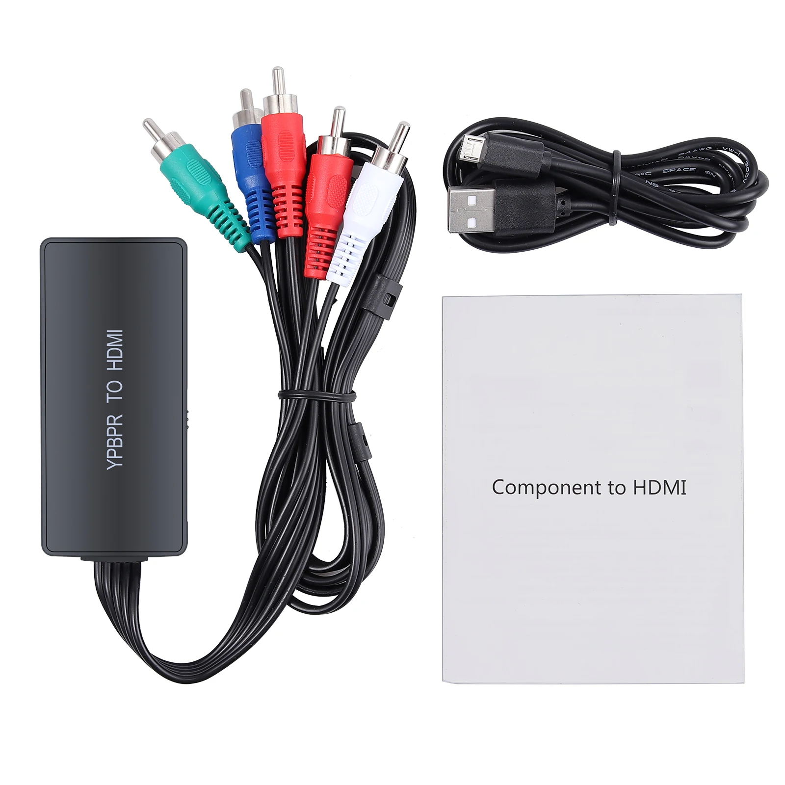 Neoteck 1080P 5RCA RGB YPbPr к HDMI совместимый компонент преобразователя адаптер для PS2 Nintendo NGC