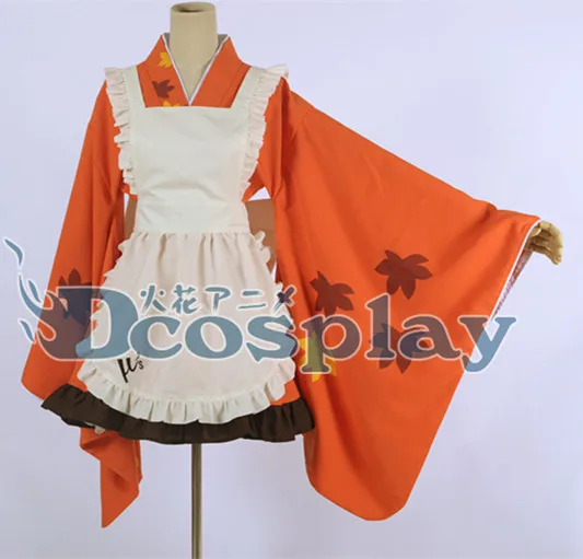 

anime Koizumi Hanayo cosplay costume love live lovelive maid lolita punk kimono robe dress apron uniform set