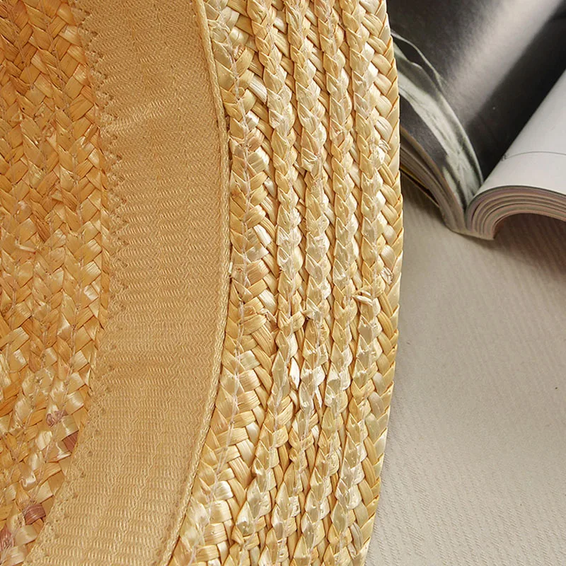 Для женщин канотье Шляпы широкополые для 2017 Новая мода пшеницы Панама летняя