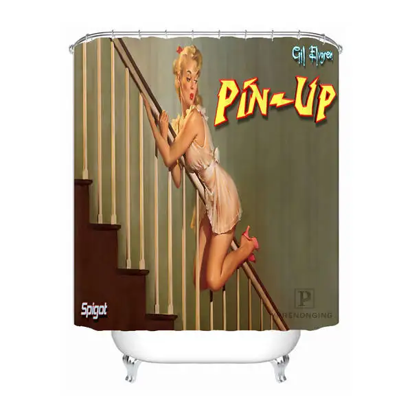 Shower Curtain Шторка для ванной персонализированные булавки Up Gril@ 0146 книга плавание домашний декор занавеска для душа водонепроницаемые тканевые Крючки#180417-01-67 - Цвет: Shower Curtain