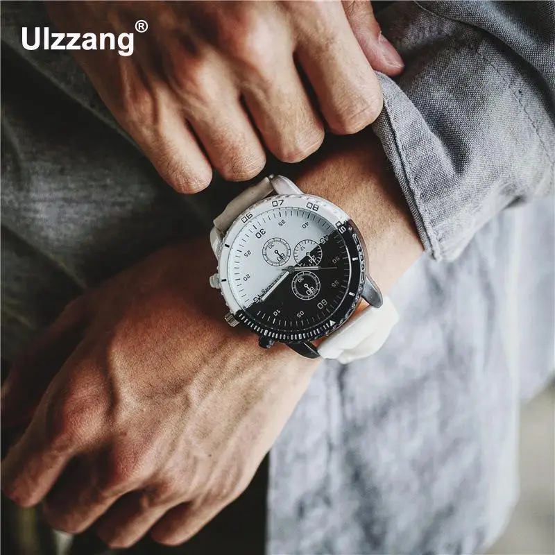 Hot Ulzzang New Sport Running 3 Eyes Soft Rubber Quartz Wristwatches Wrist Watch for Men Male Boy Students | Наручные часы