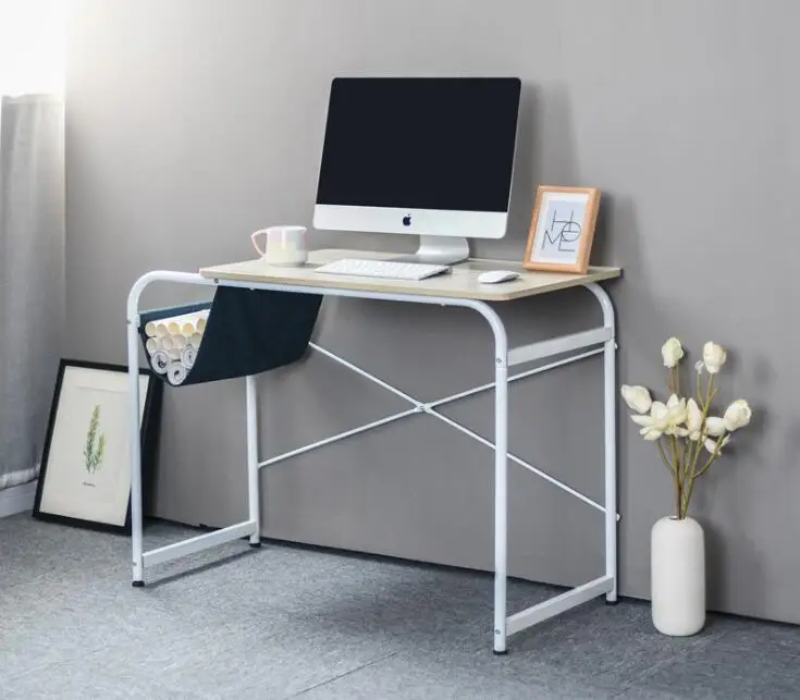 White Maple 120cm Современный простой стол для ноутбука, домашний компьютерный стол, экономичный Рабочий стол для гостиной, спальни, 50x80 см, 50x100 см - Цвет: White Maple 120cm