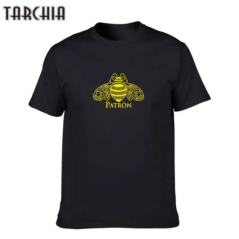 Футболка мужская TARCHIA с круглым вырезом и коротким рукавом принтом патрон моли |