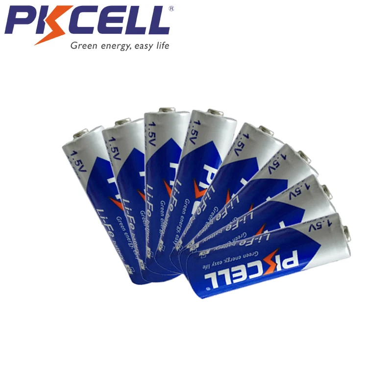 8 шт. аккумуляторные батарейки PKCELL 1 5 в FR6 L91 AA LiFeS2 fr14505 3000 мАч 14 5*50 мм 15 лет для