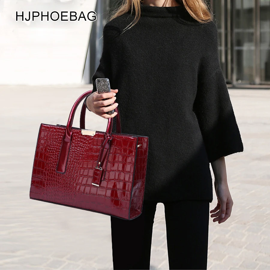 HJPHOEBAG новая женская сумка с крокодиловым узором сумки женские сумки-мессенджеры