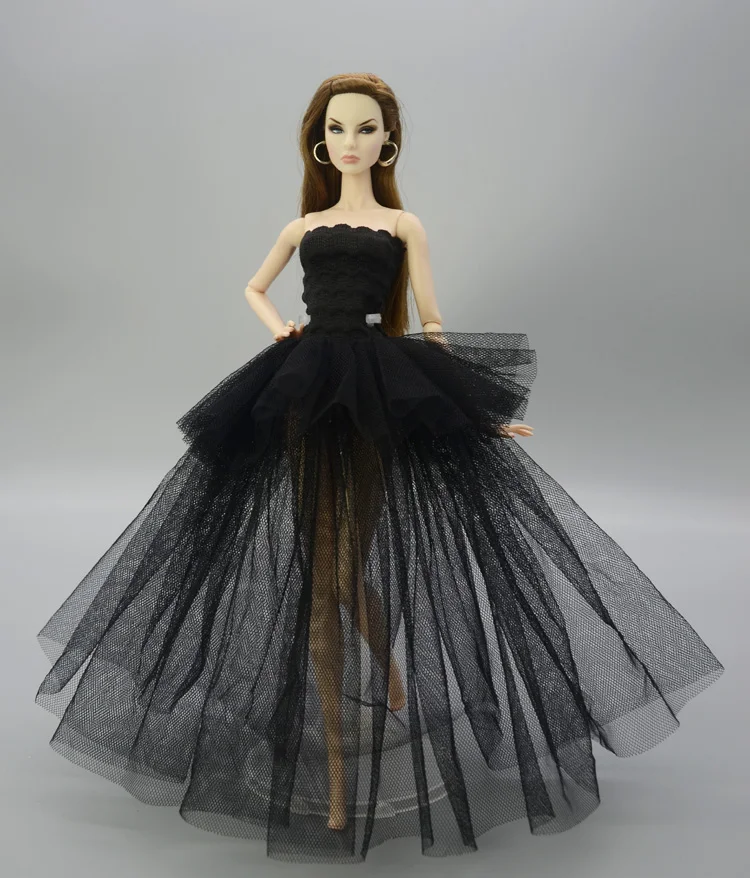 Кукольное платье с юбкой кружевное вечернее вечерние ное принцессы модная