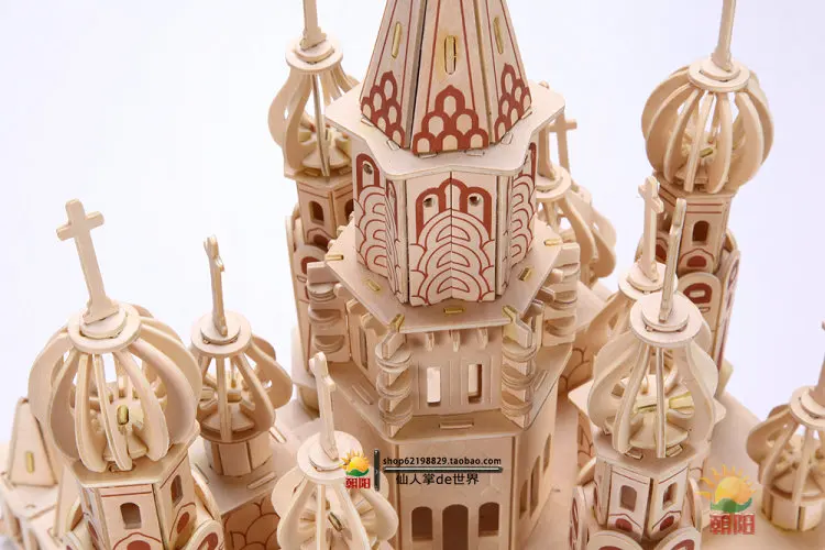 Санкт Петербург головоломка 3D Строительная модель деревянные искусственные