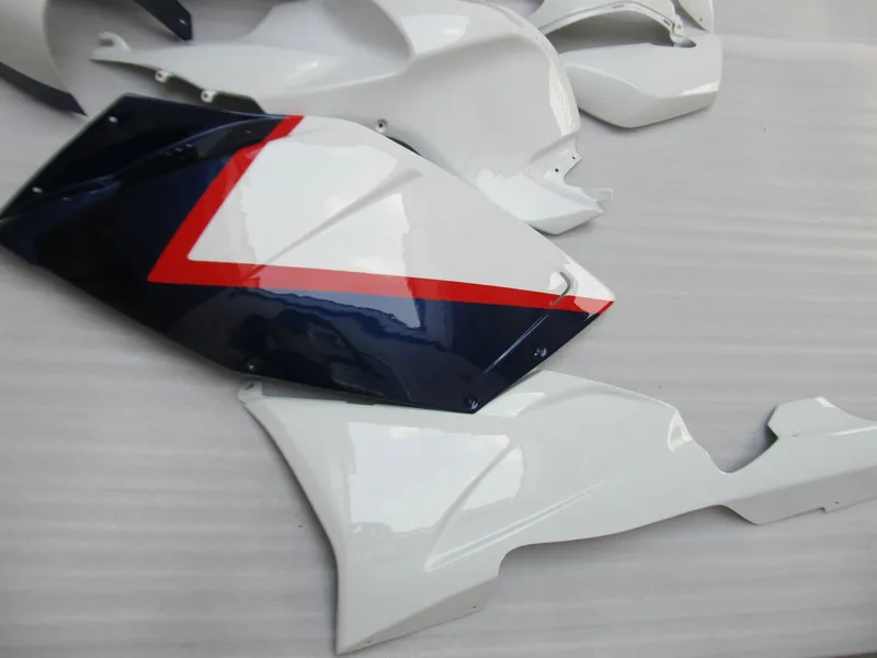 Top-Quality Motorcycle Fairing kit for K1200S 05 06 07 08 K1200 S 2005 2006 2007 2008 ABS White blue Fairings set+Gifts BA02 | Автомобили