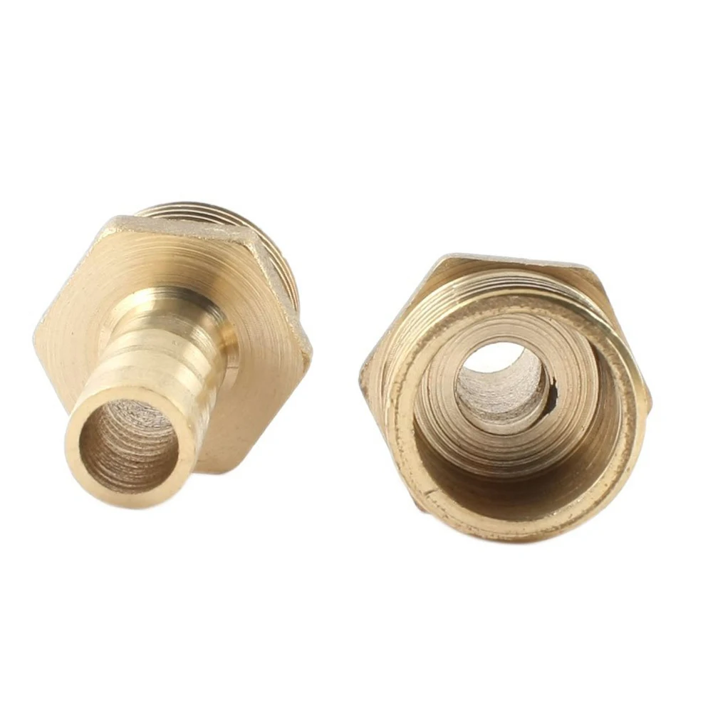 5pcs 20mm Male Thread Brass Straight Bard Hose Connector for 10mm Tube | Обустройство дома
