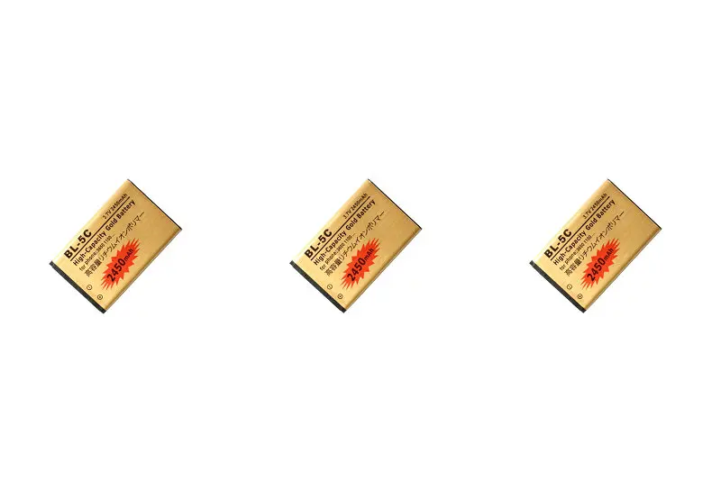 3 шт./лот 2450 мА/ч BL 5C BL5C золото запасная батарея для Nokia 6130 6130i 6225 6230 6230i 6330 6263 6267 6270 6555