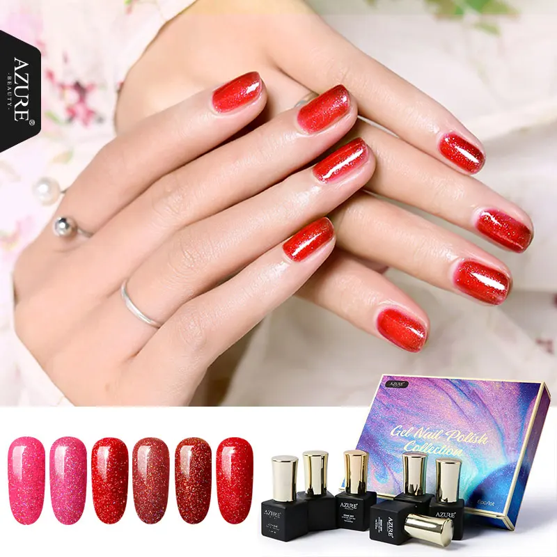 AZURE BEAUTY неоновый Гель-лак для ногтей 7 мл полуперманентный Гель-лак темно-зеленая эмаль стойкий лазурный Гель-лак для ногтей