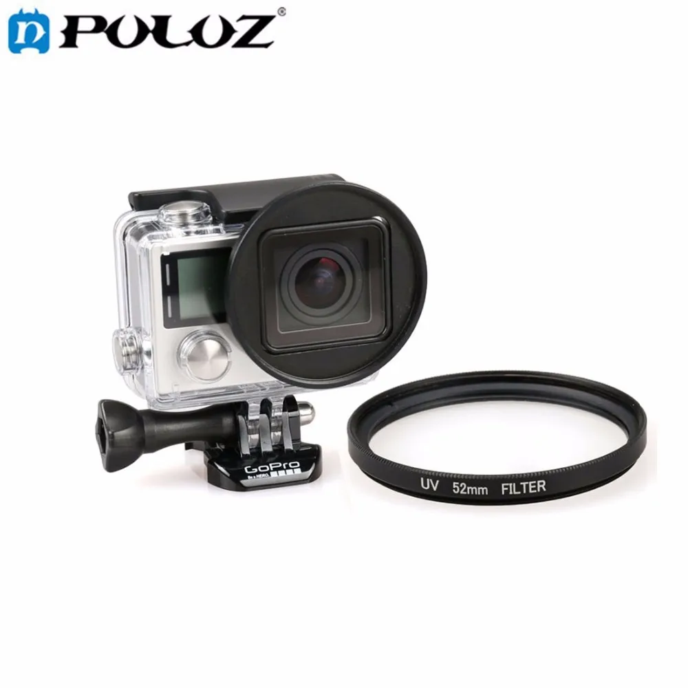 Для спортивной экшн камеры Go Pro Аксессуары 52 мм круглый кулон покрытый УФ фильтр