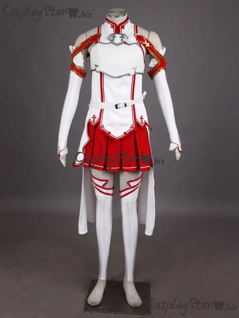 Sword Art Online костюм Asuna для косплея (костюмированных игр) костюм|asuna cosplay costume|cosplay