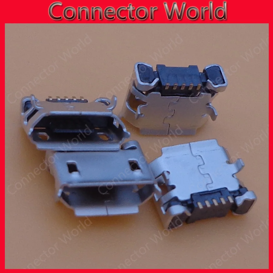100 шт./лот для Alcatel 4010 OT4010 Vodafone 875 V875 micro mini 5 контактный usb разъем зарядки и