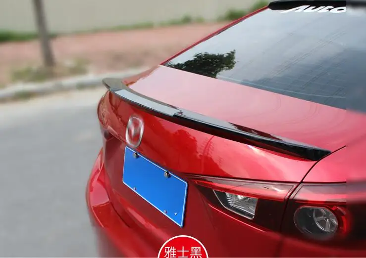 High quality ABS paint Car rear Trunk Lip Spoiler Wing Fits For MAZDA 3 M3 Axela 2014 2015 2016 2017 2018 2019 BY EMS | Автомобили и