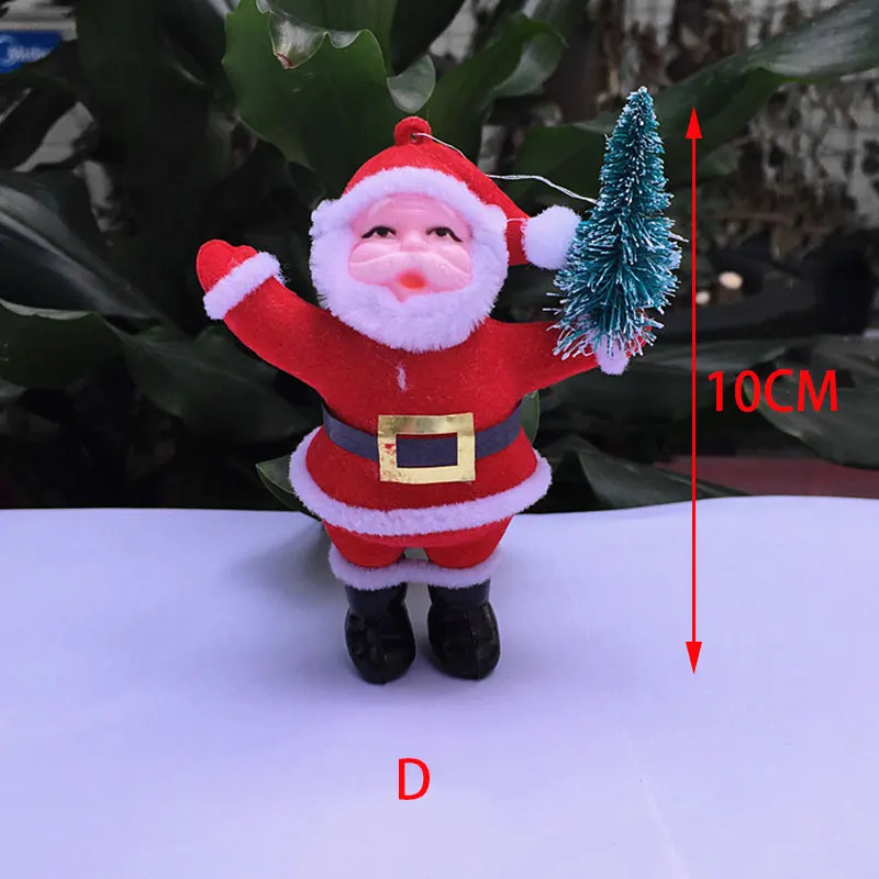 6 шт./лот куклы Санта Клауса ручной работы рождественские украшения Подвески