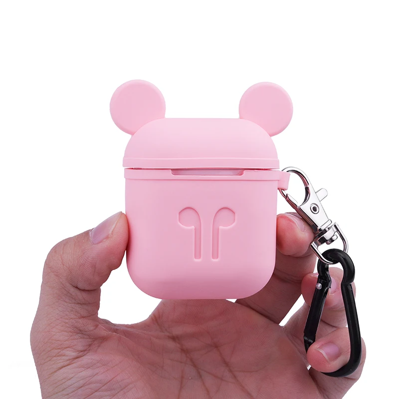 Мягкий силиконовый чехол для AirPods 1 2nd наушников s Air pods защитный зарядная коробка 3D