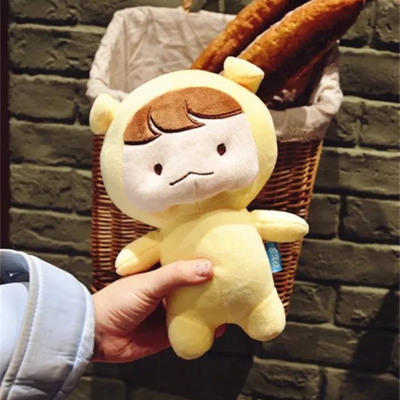 4 23 см аниме KPOP EXO D.O. Плюшевые игрушки Kawaii кукла Doh Kyungsoo детские игрушки мягкие вентиляторы ручной работы подарок подруге диван Милая подушка - Цвет: 4