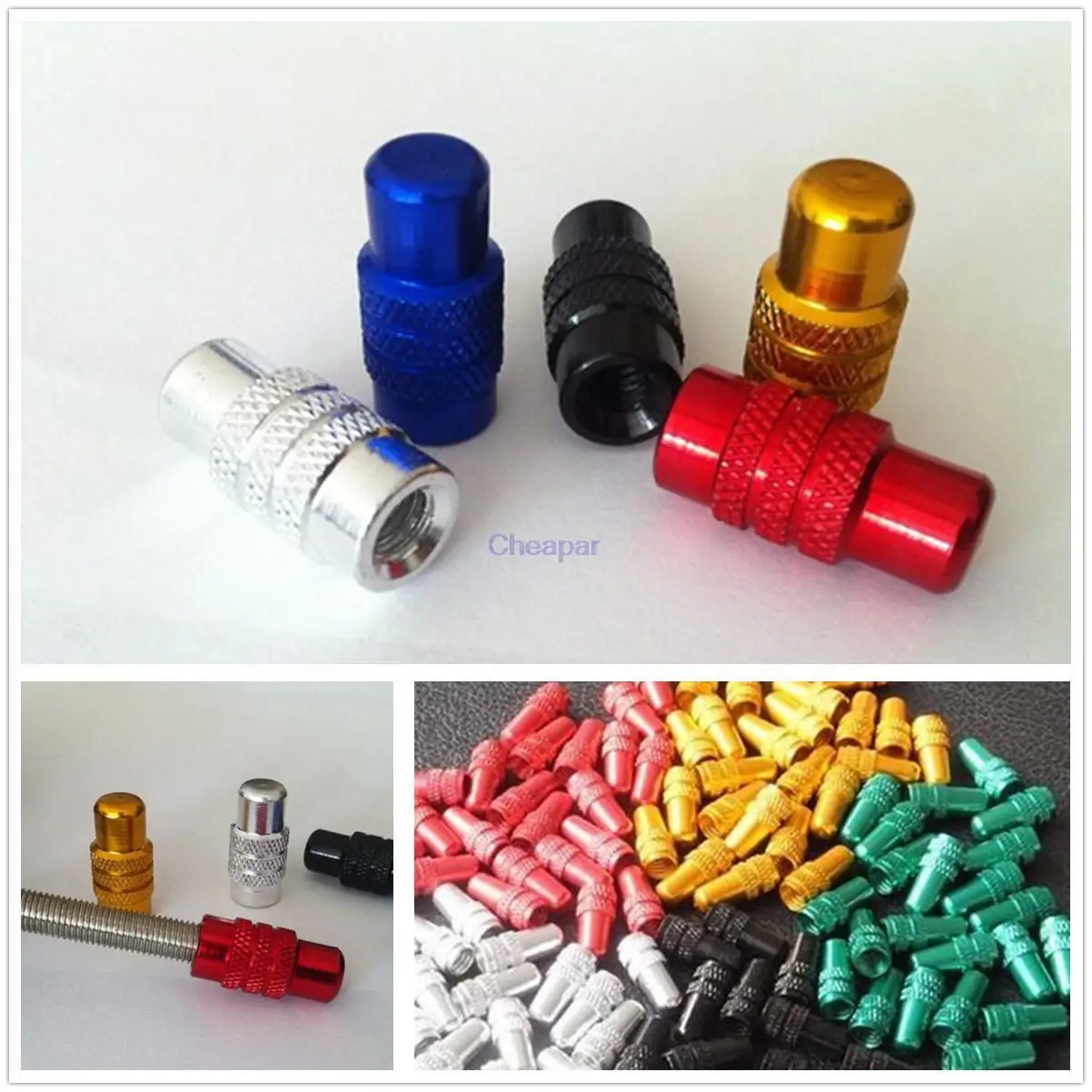 10 шт./лот новинка стильные алюминиевые металлические колпачки для велосипедных