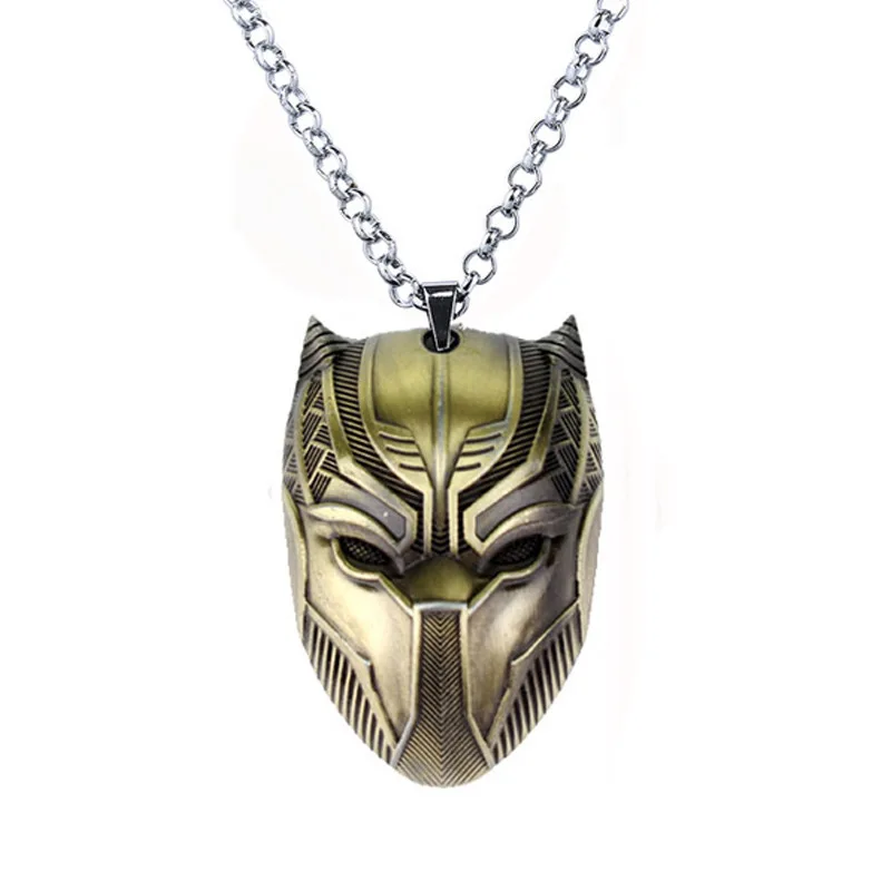 

Captain America Civil War Wakanda King T'Challa Black Panther Necklace Choker Silver Gold Men Female Cosplay Costumes