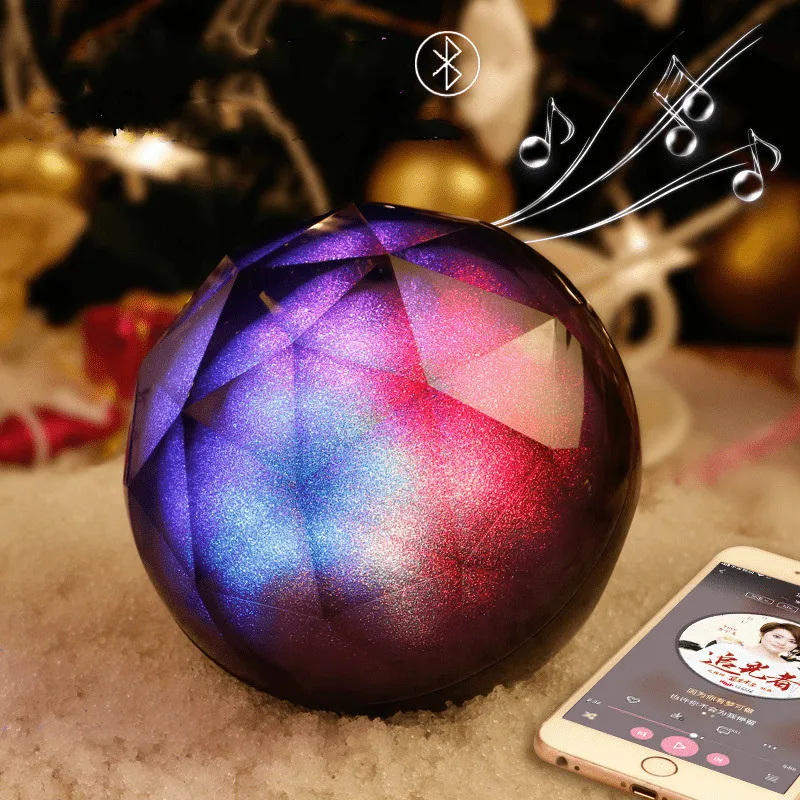 Портативный Bluetooth динамик беспроводной громкий светодиодный светильник