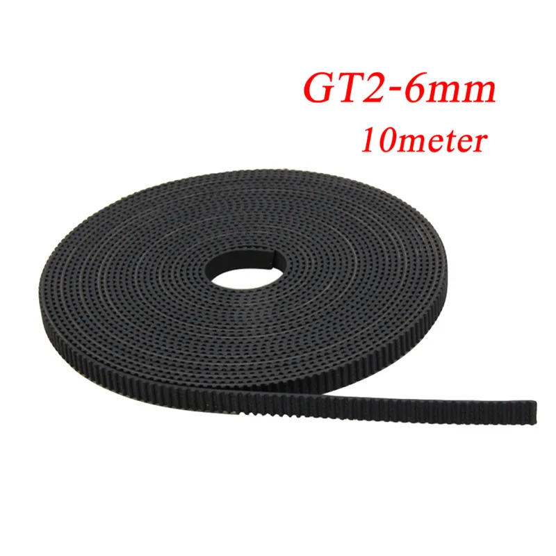 3D принтеры аксессуары 10 м GT2 6mm открытым ремня ширина 6 мм 2GT для reprap i3 Kossel Мендель