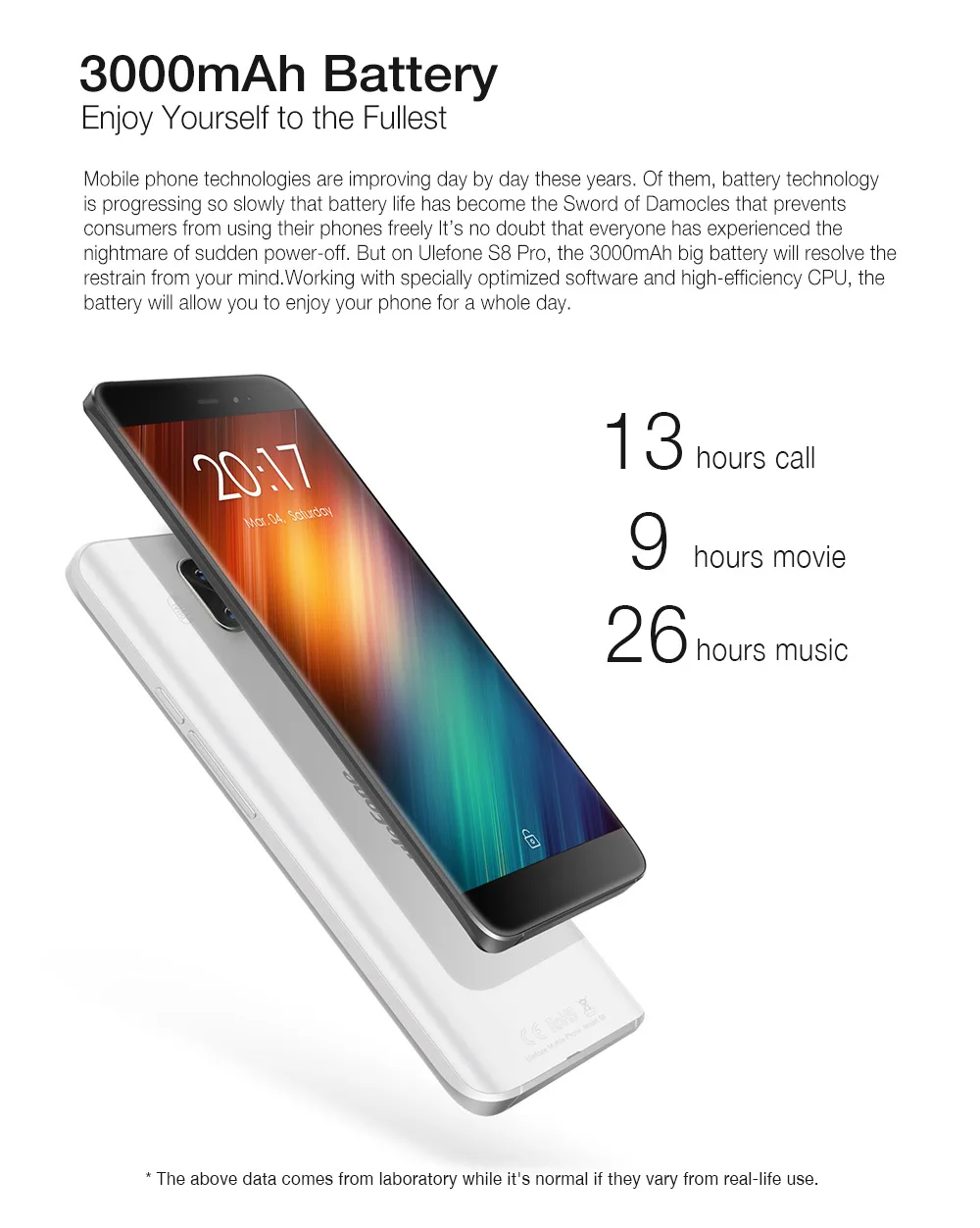 Смартфон Ulefone S8 Pro с двумя камерами мобильный телефон 5 3 дюймов HD MTK6737