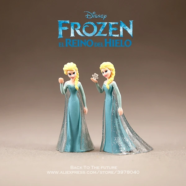 Disney Frozen Эльза Принцесса 7 см мини кукла фигурка осанка аниме украшение коллекция