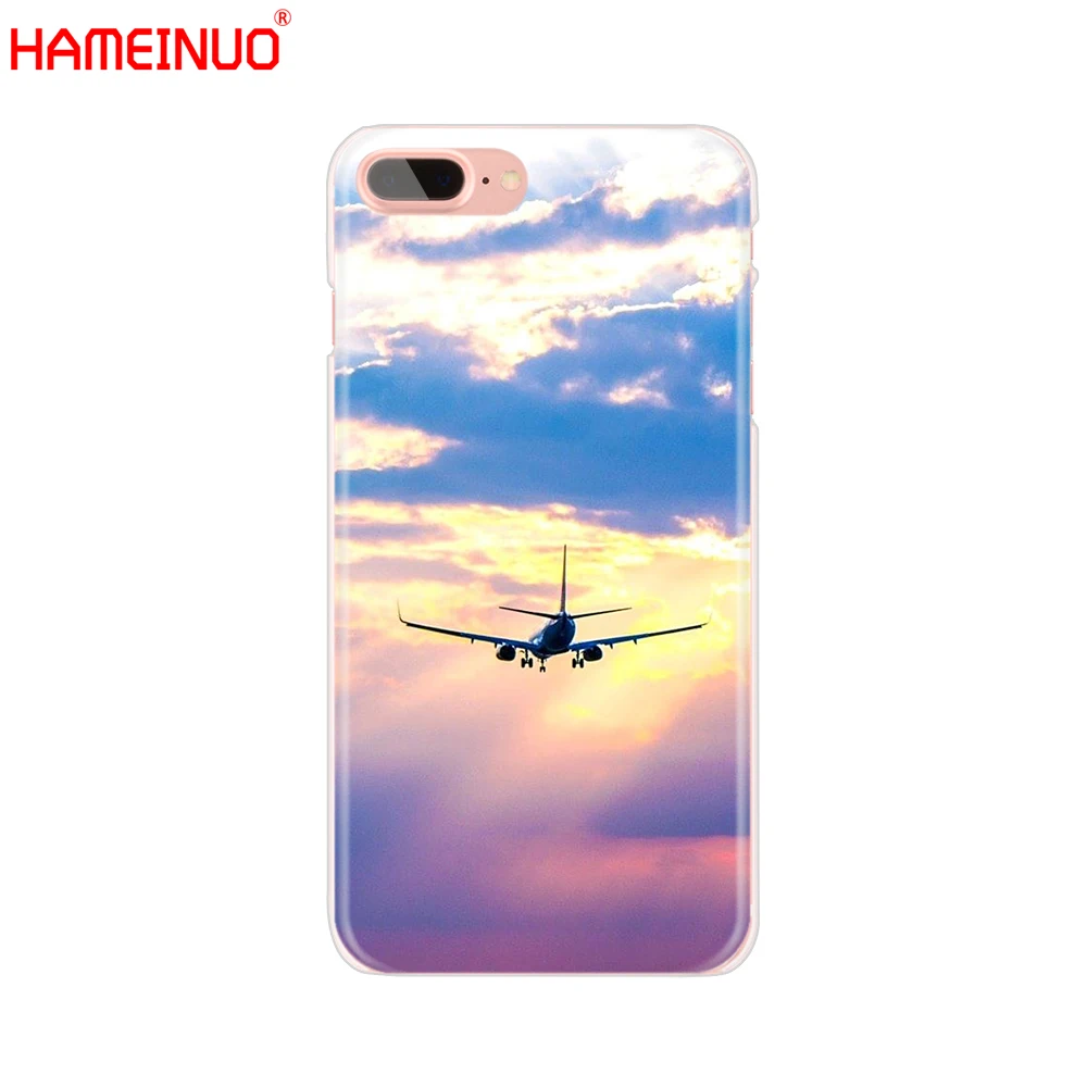 Чехол для мобильного телефона HAMEINUO Airplane fly travel cloud Sky iphone X 8 7 6 4 4S 5 5S SE 5c 6s plus|Бамперы|
