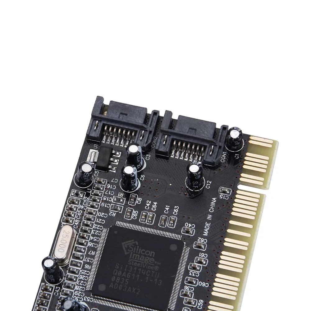 PCI к 4 портам SATA Serial ATA RAID Sil3114 3114 контроллер преобразователя I/O Card XR649| |