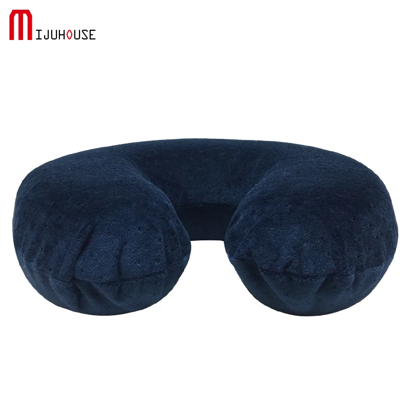 Высококачественная темно синяя u образная Подушка с эффектом памяти подушка для