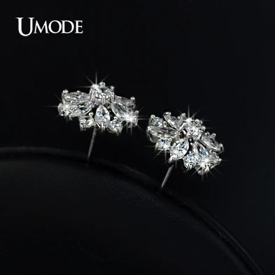 UMODE Подарок на день рождения для женщин серьги гвоздики роскошный цветочный