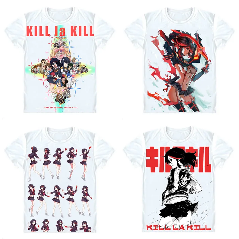 Рубашки с коротким рукавом Kill la футболки Аниме Манга Киру РА матои риуко тахикири