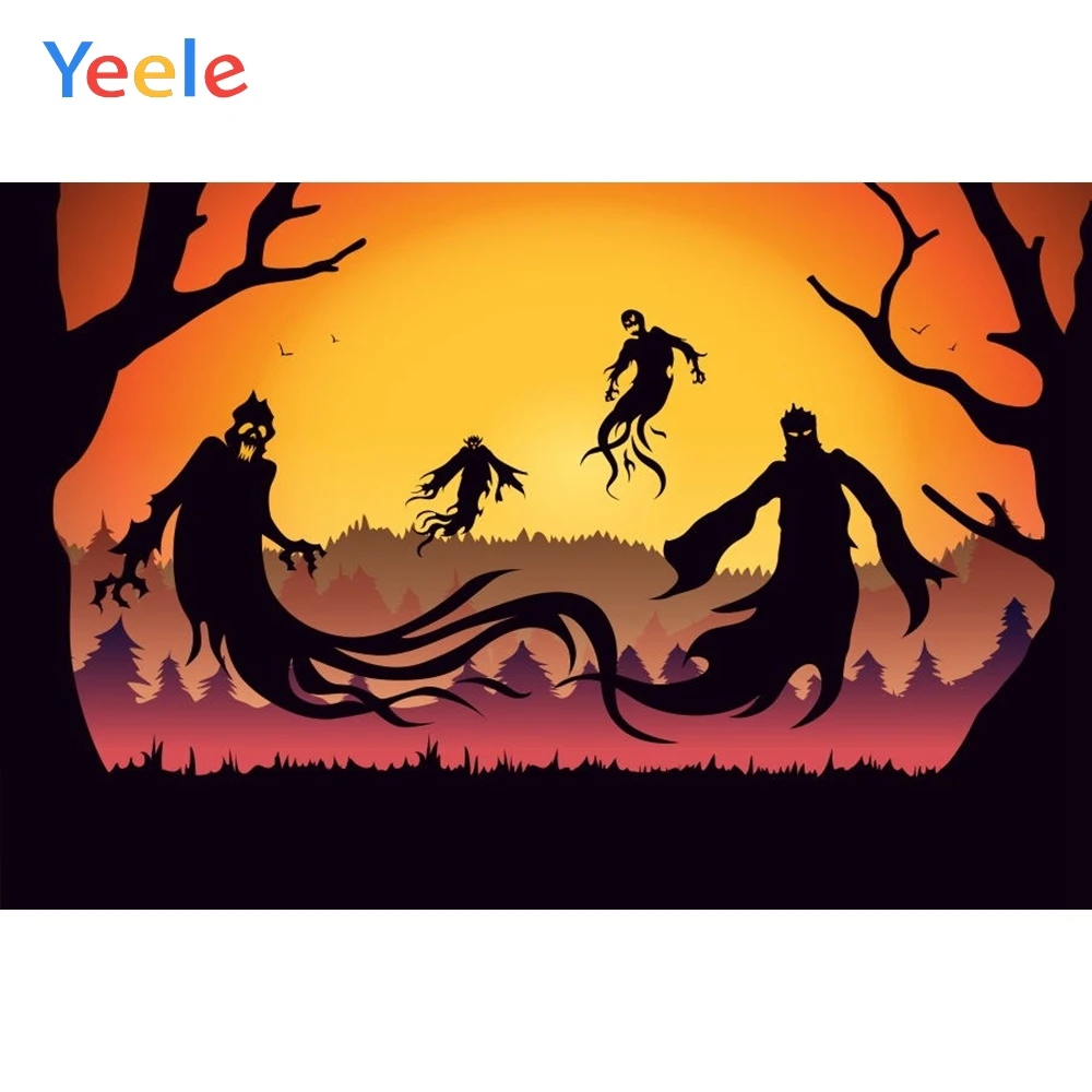 Виниловый фон для фотосъемки Yeele с изображением страшного призрака зомби детей