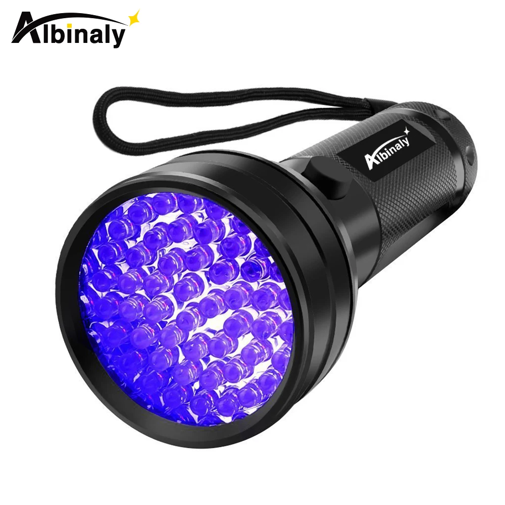 УФ светодиодный фонарик 51leds 395nm ультрафиолетовый лампы Blacklight детектор для собак