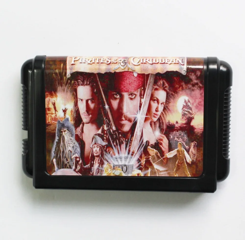 С изображением персонажа фильма Пираты Карибского моря 16 бит MD карточная игра